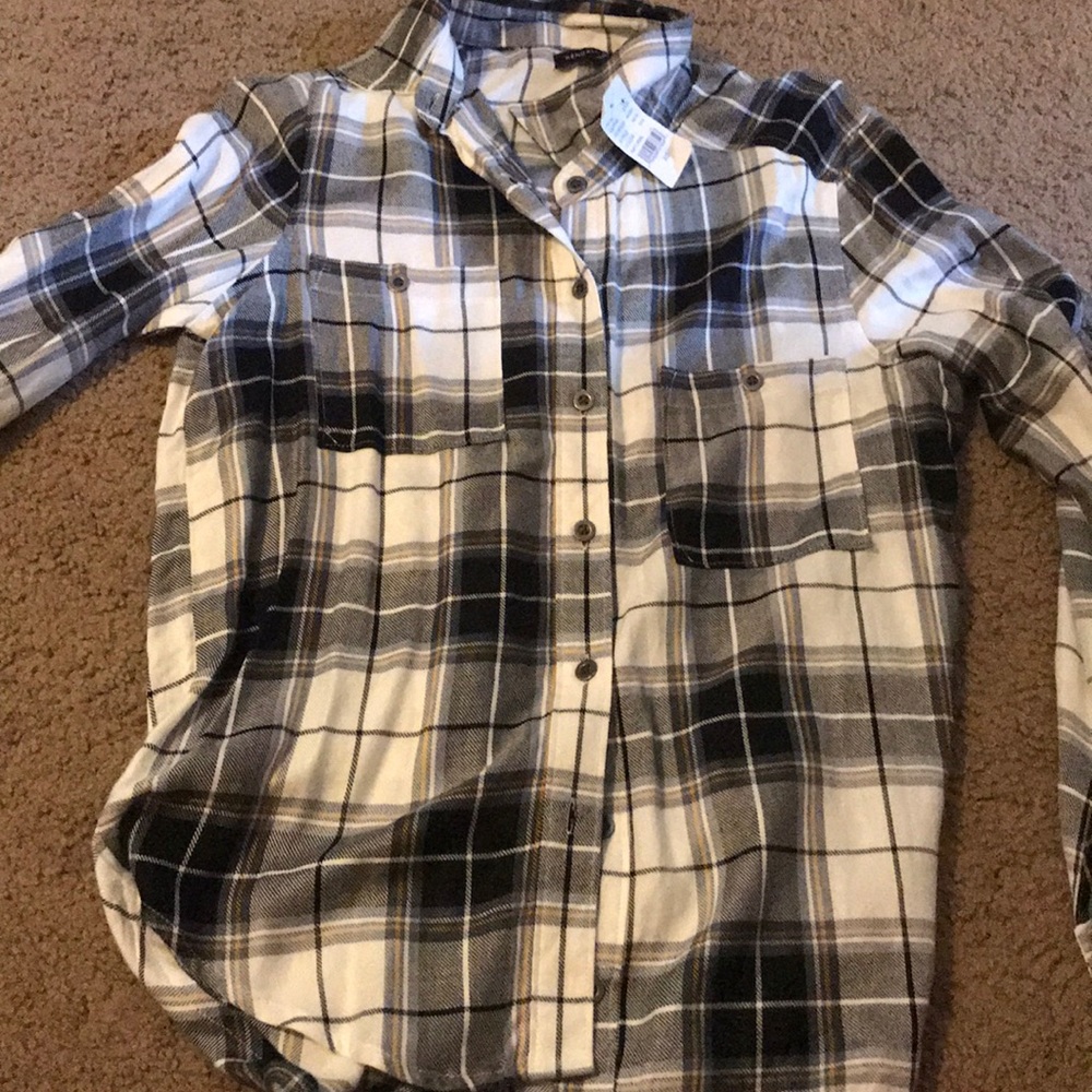 Pacsun Kendall & kylie plaid button up